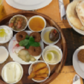 Arabic breakfast sampler